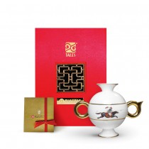 故宮神話-乾隆雅翫-豆茶器-馬(1壺2杯)